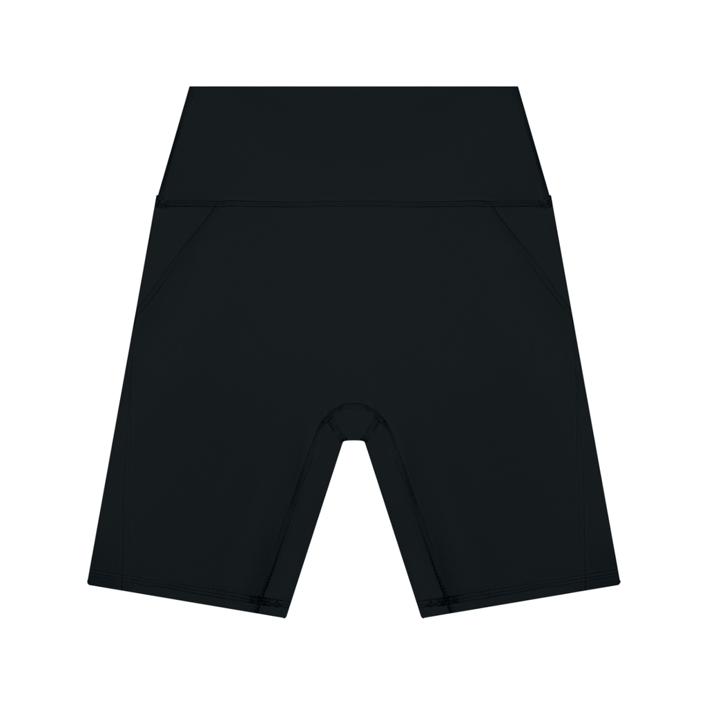 Women’s Lycra High Waisted Yoga Shorts , Black – Gym Chemistry apparel product photo