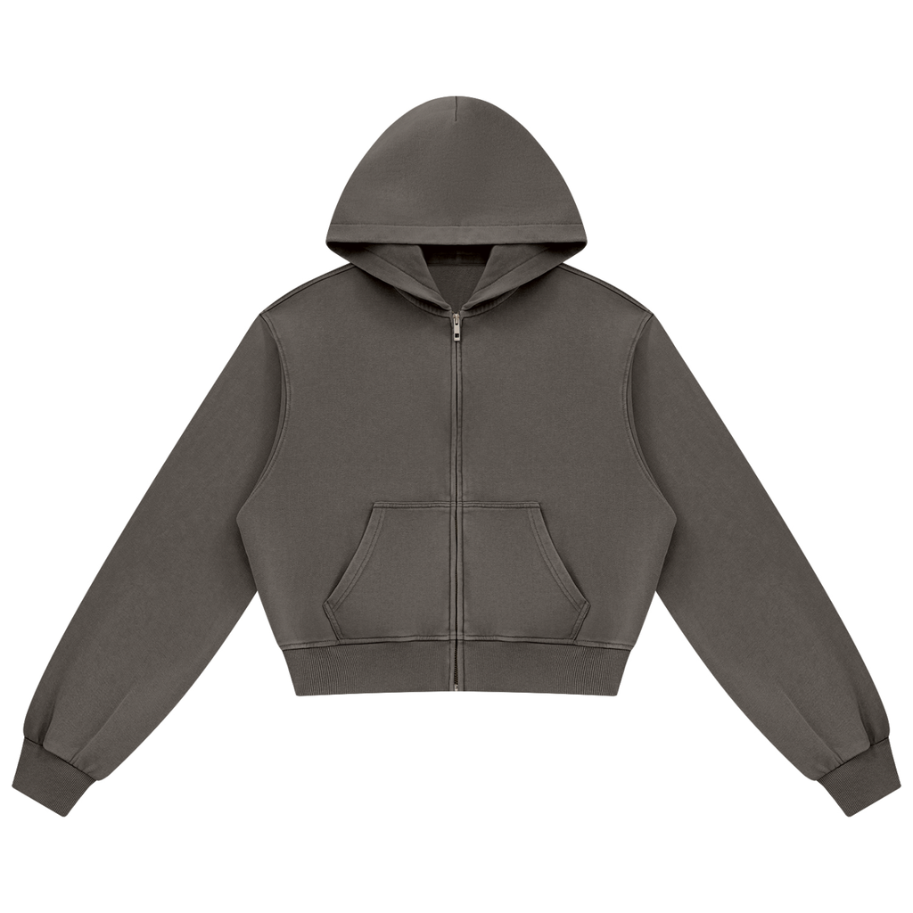 Women's Mineral Wash Full Zip Hoodie