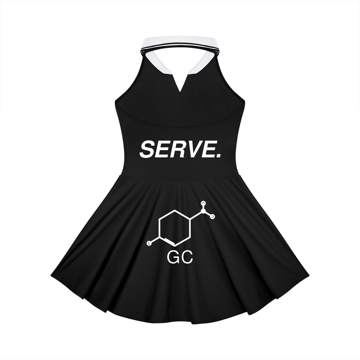 Women's Collared Halter A-Line Tennis Dress