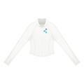 A Vibe™ Quarter-Zip Yoga Training Top — White