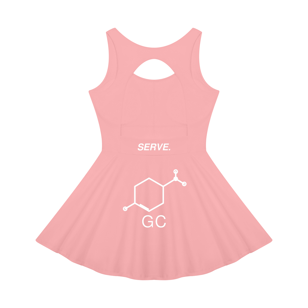 SERVE.™ | Open-Back Ace Dress — Pink
