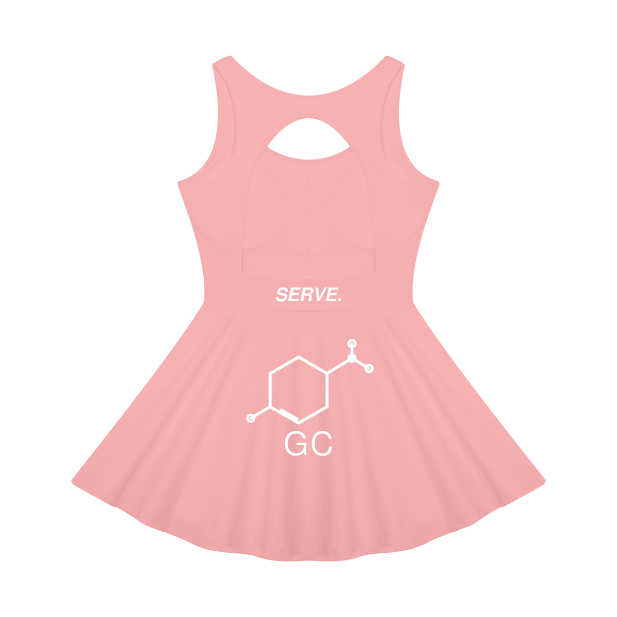 SERVE.™ | Open-Back Ace Dress — Pink