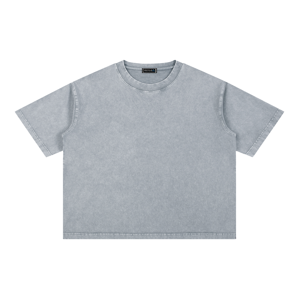 Gym Chemistry™ Your Favorite Peptide Person Mineral-Wash Boxy Tee — Light Gray | Gym Chemistry product photo