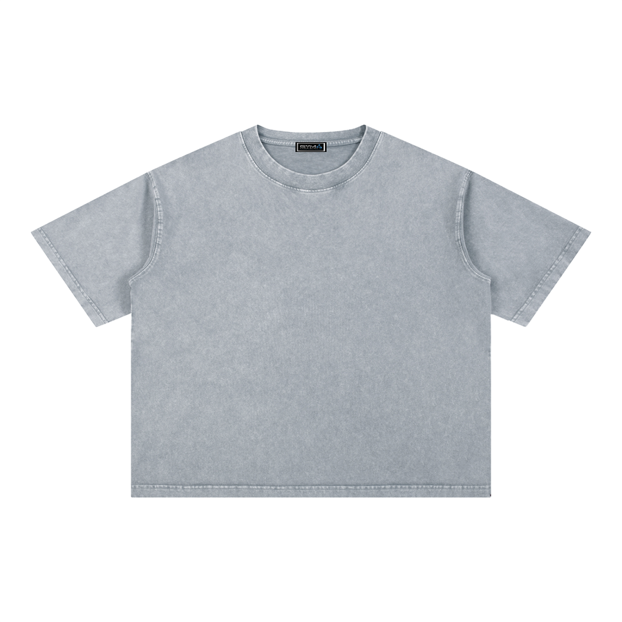 Gym Chemistry™ Your Favorite Peptide Person Mineral-Wash Boxy Tee — Light Gray