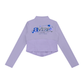 A Vibe™ Slim Fit Full-Zip Yoga Jacket — Purple