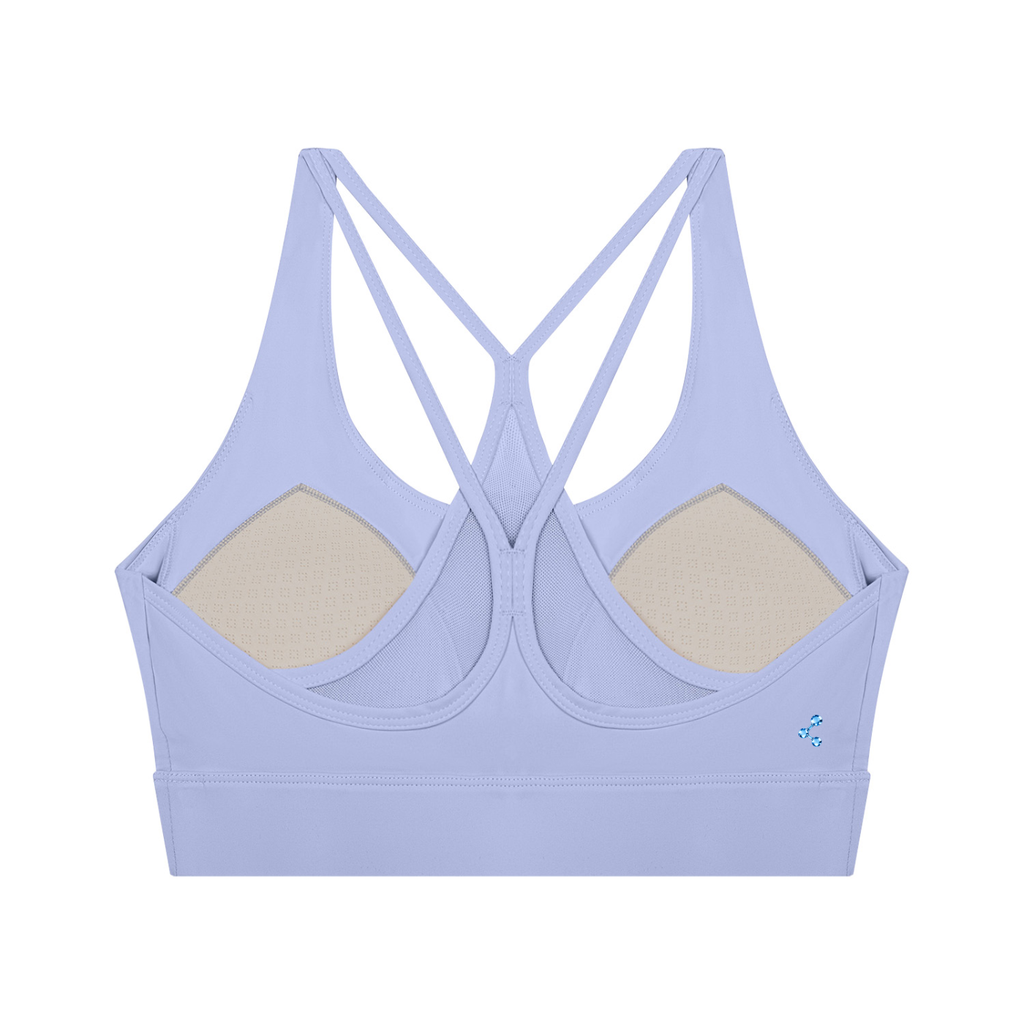 A Vibe™ Cropped Yoga Sport Bra — Lavender