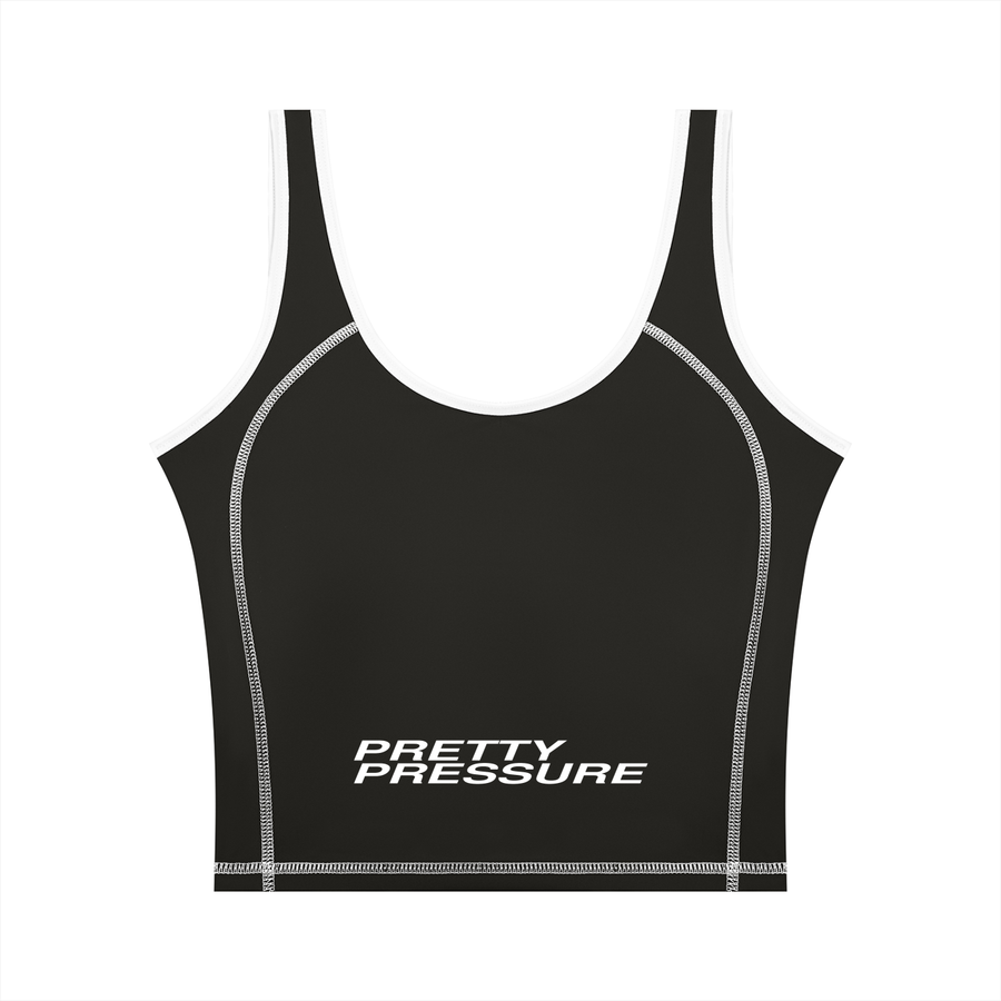 PRETTY PRESSURE™ | Colorblock Sculpt Tank — Black