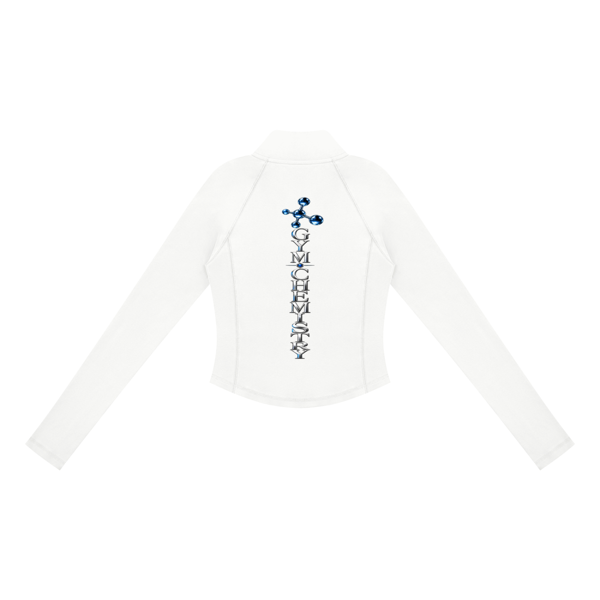 A Vibe™ Quarter-Zip Yoga Training Top — White