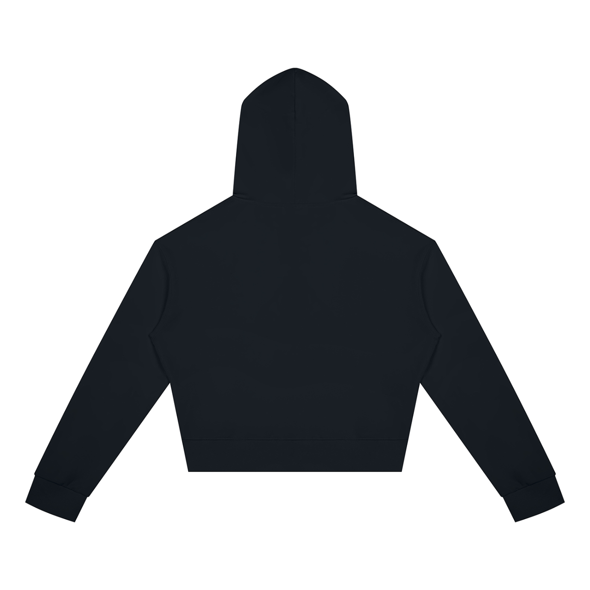 A Vibe™ Studio Cropped Zip Hoodie — Black