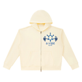Unisex Heavyweight Full Zip Boxy Hoodie , Apricot – Gym Chemistry apparel product photo