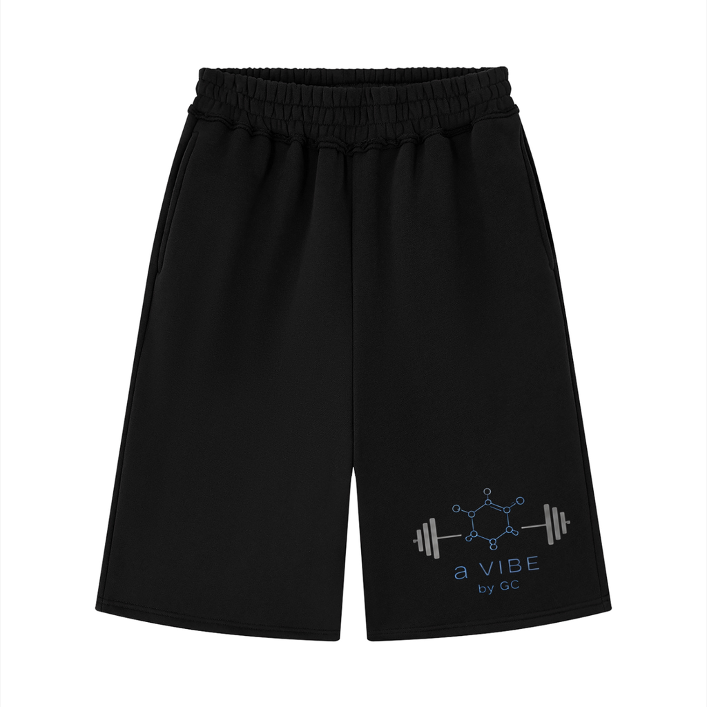 Unisex Raw Edge Fleece Shorts