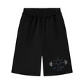 Unisex Raw Edge Fleece Shorts