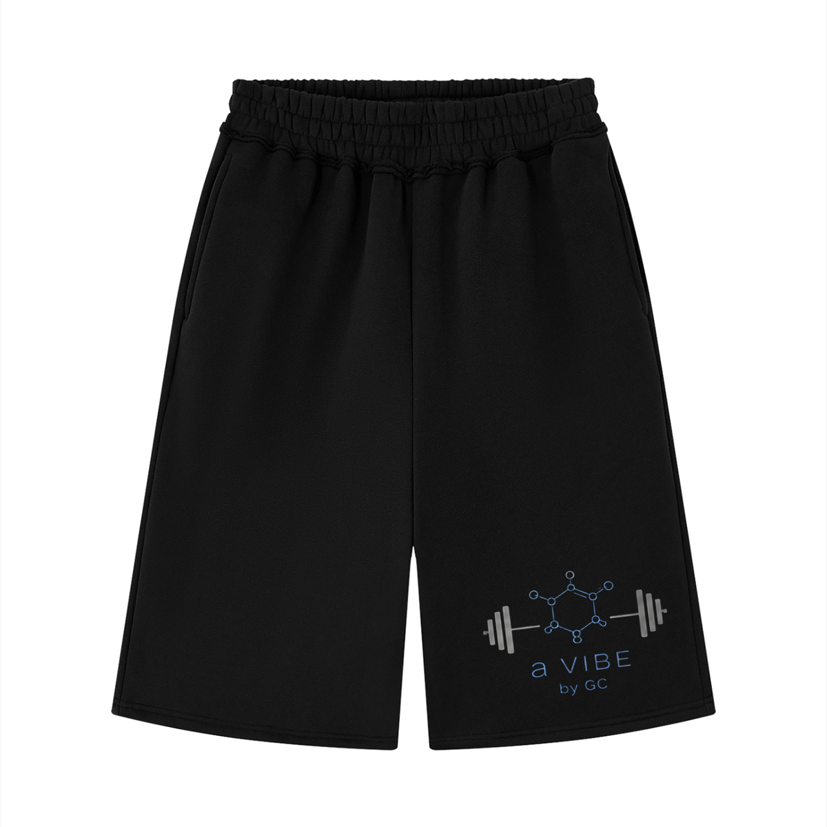 Unisex Raw Edge Fleece Shorts