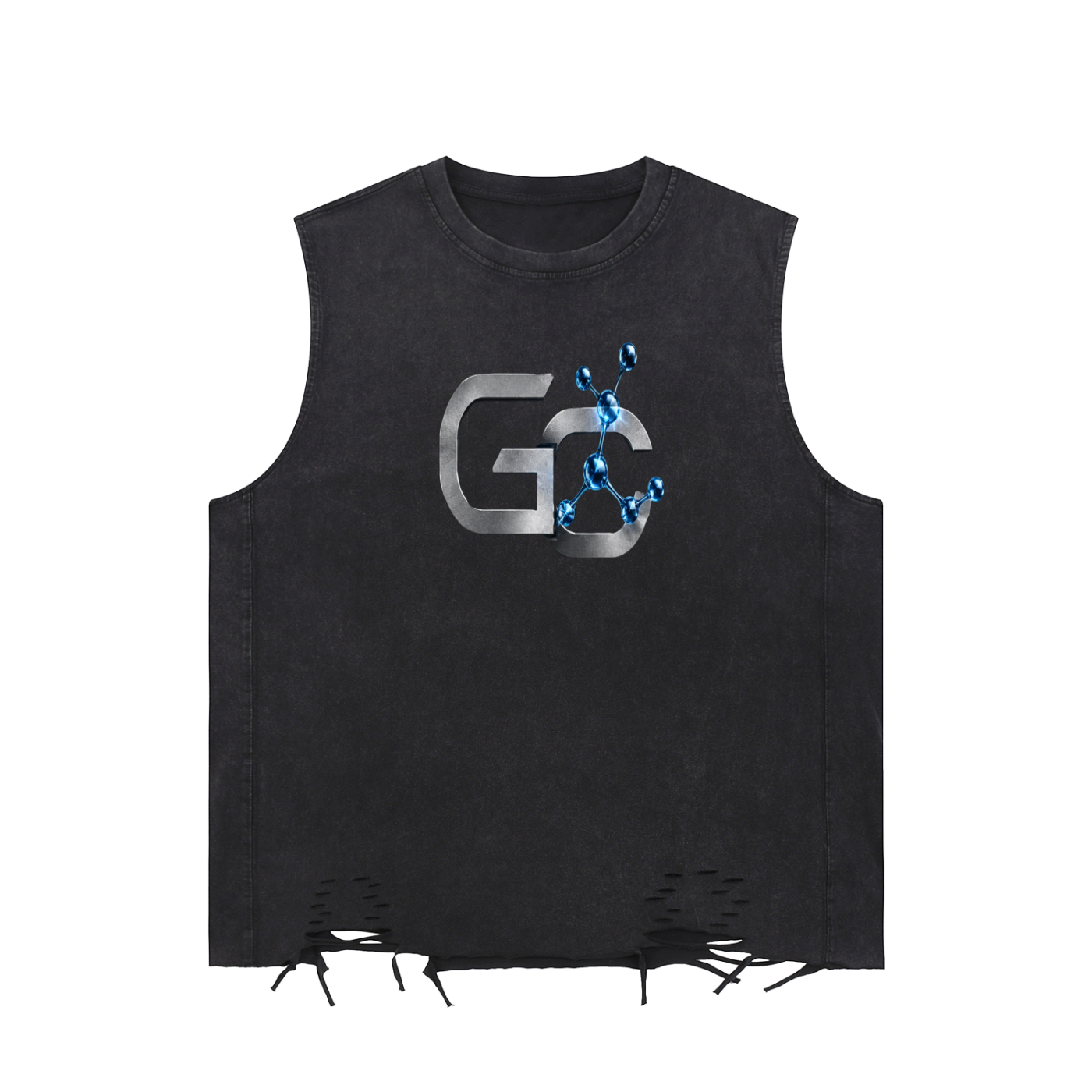 Snow Washed Raw-Hem Tank Top
