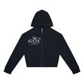 Women's Crop Full Zip Hoodie – Gym Chemistry apparel product photo