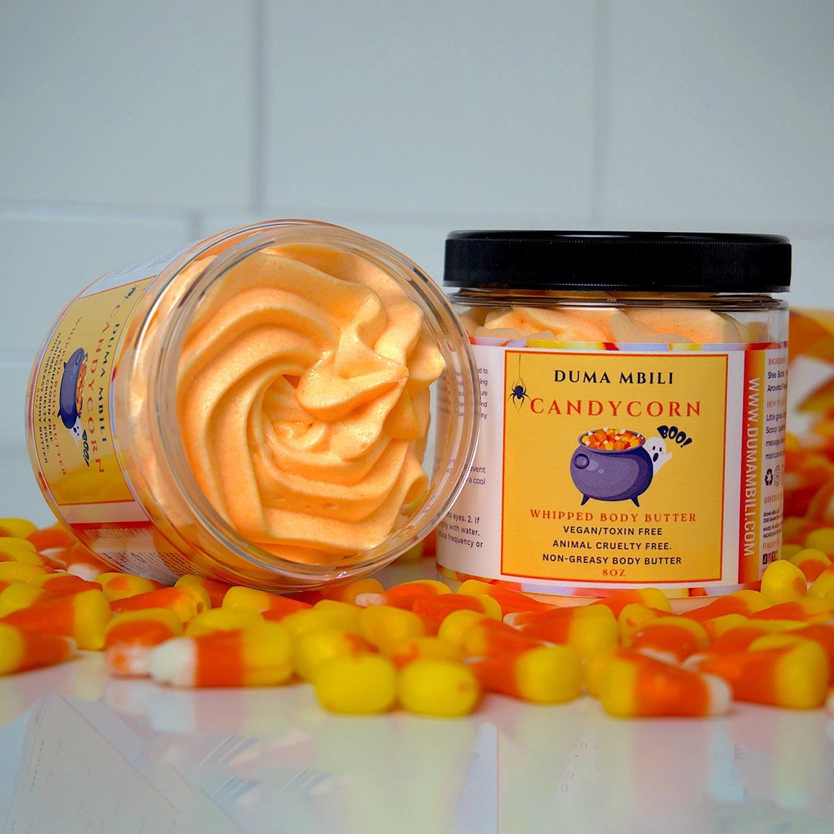 Included candy corn body butter