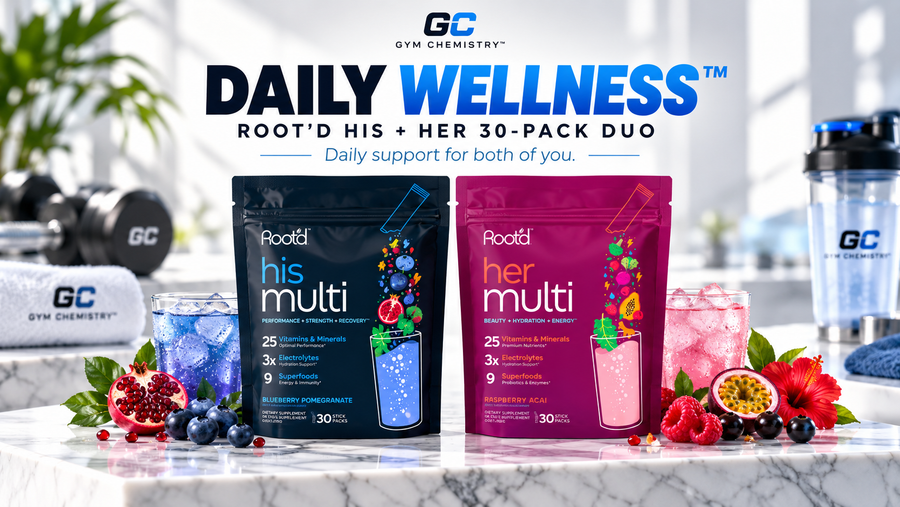 Gym Chemistry Daily Wellness™ Root’d His + Her 30-Pack Duo
