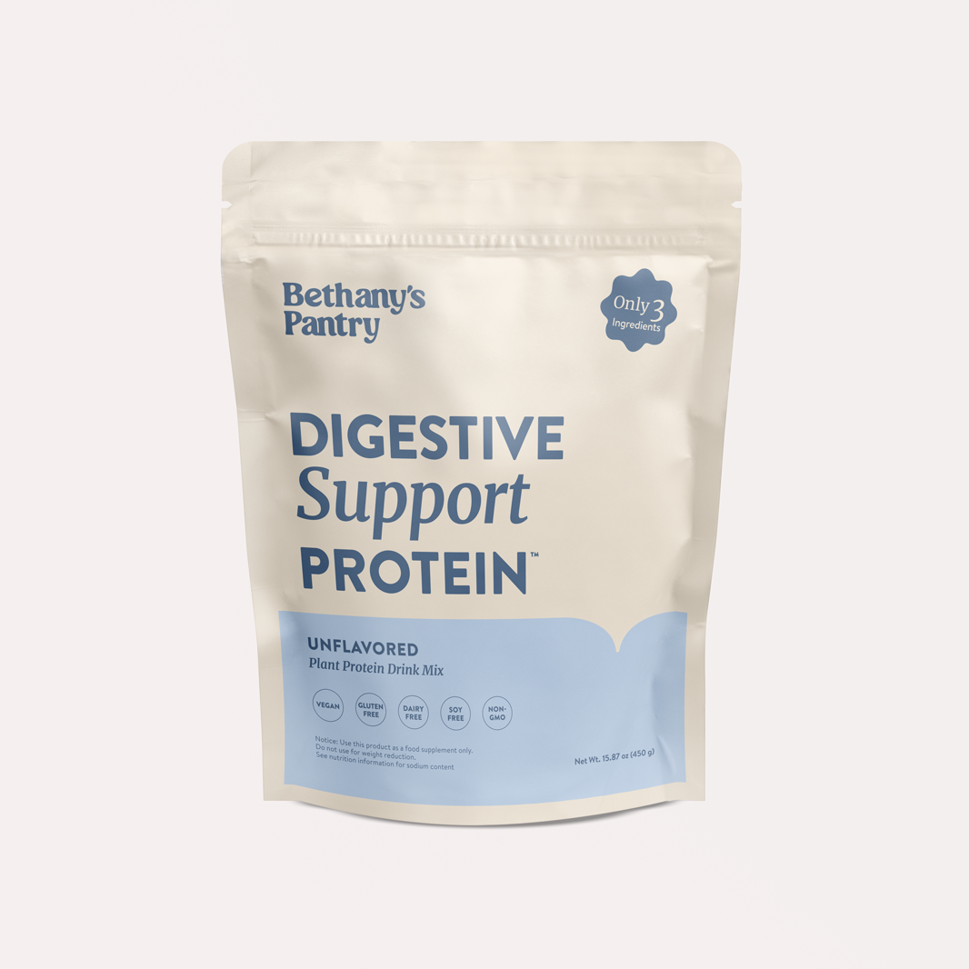 Included 450g Unflavored Digestive Support Protein from Bethany's Pantry