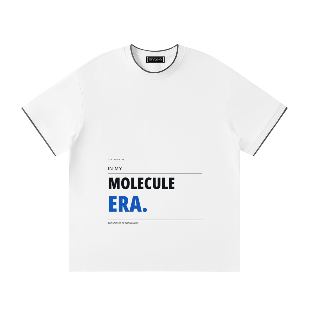 In My Molecule Era white Gym Chemistry shirt front