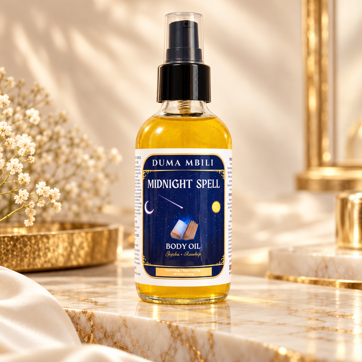 Midnight Spell Body Oil included in the 2-piece set