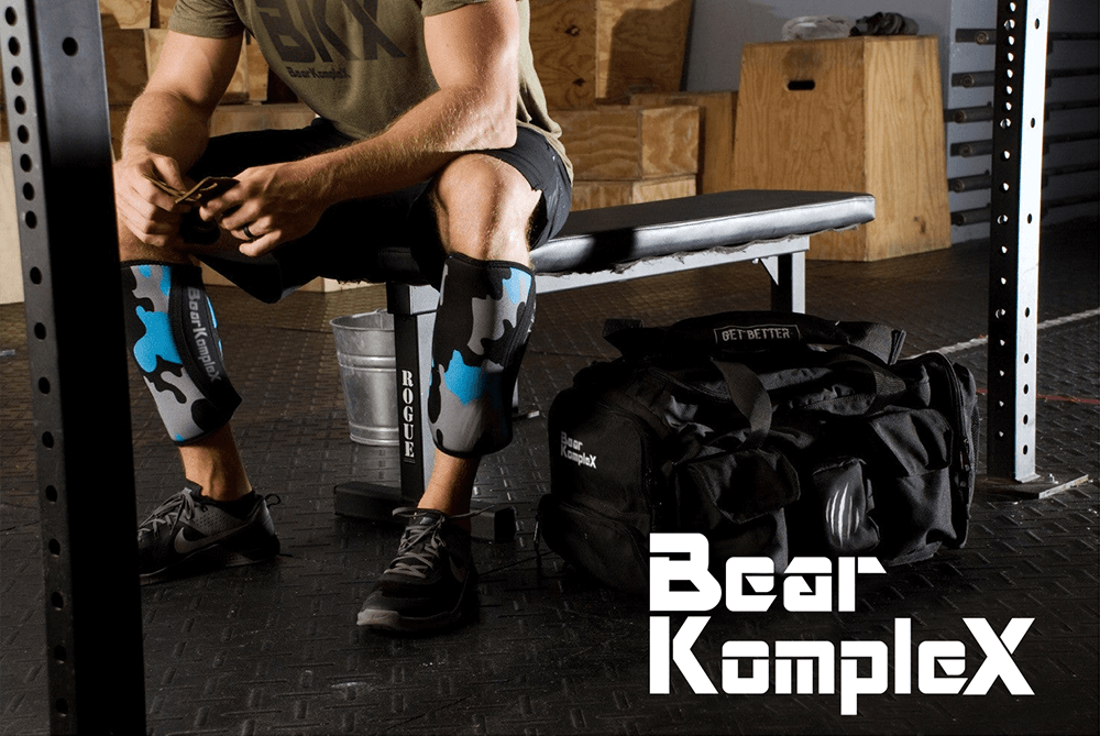 Gym Chemistry Lift Support™ Bear KompleX Knee Sleeves — Stars & Stripes